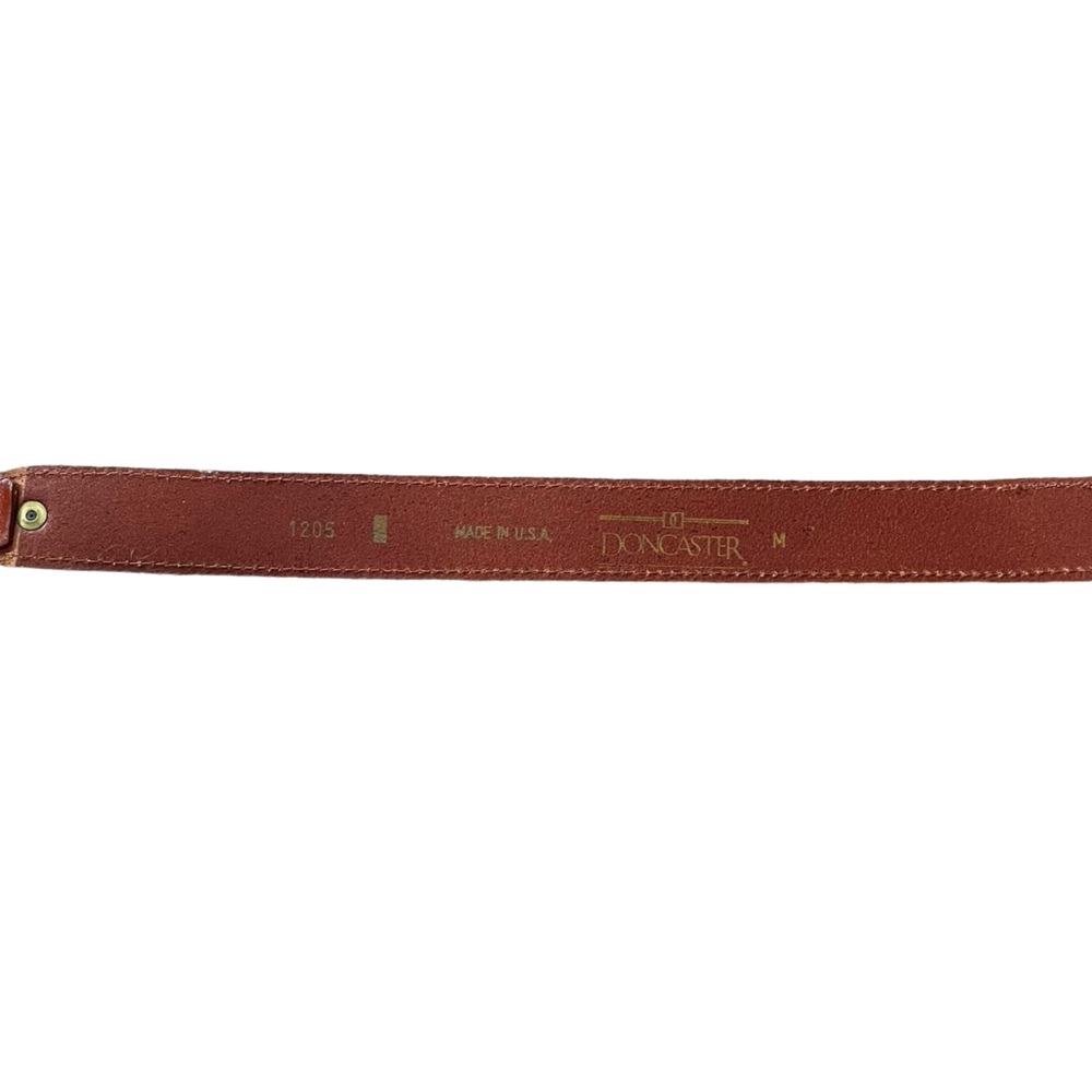 Doncaster Tan Luxury Western Utility Equestrian Metal Chain Link Belt - Picture 7 of 8